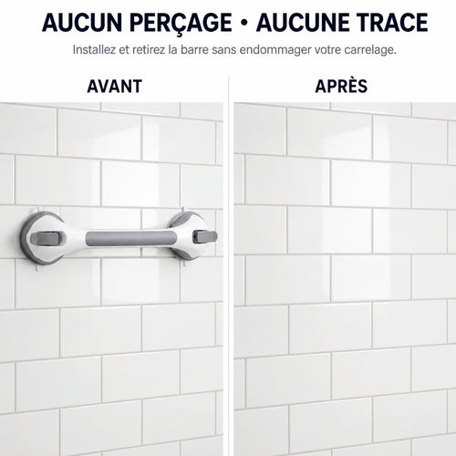 Barre d'Appui de Douche Sécurisée